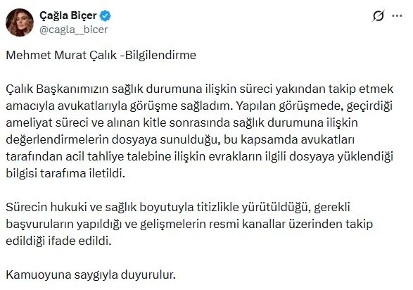 Murat Calik Aciklama