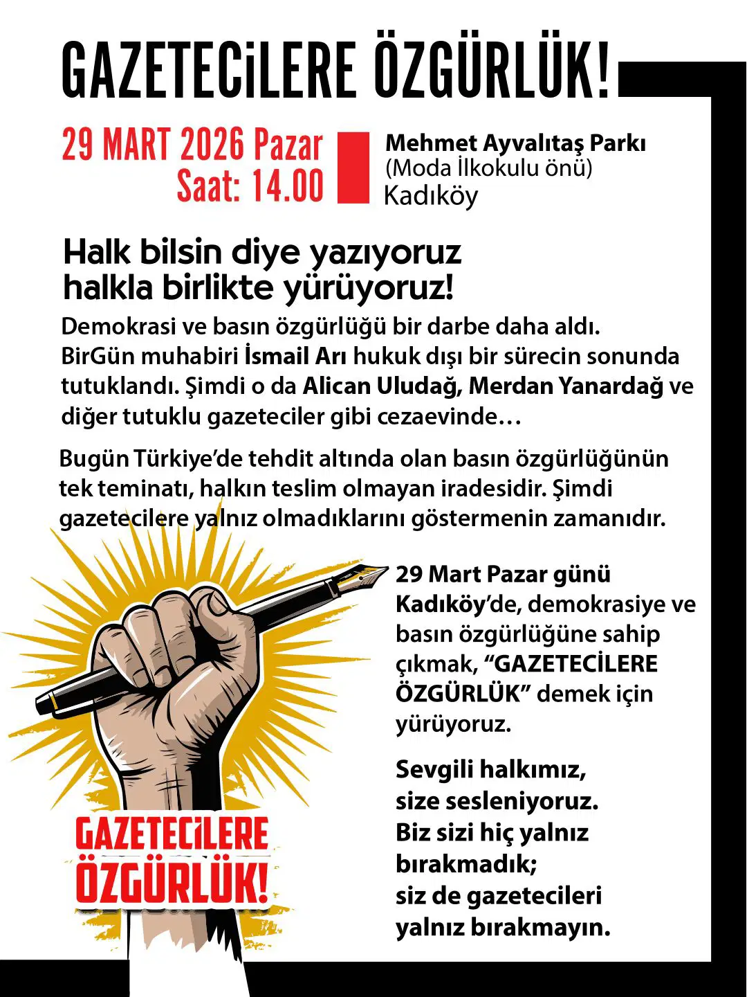 Gazetecilere Ozgurluk