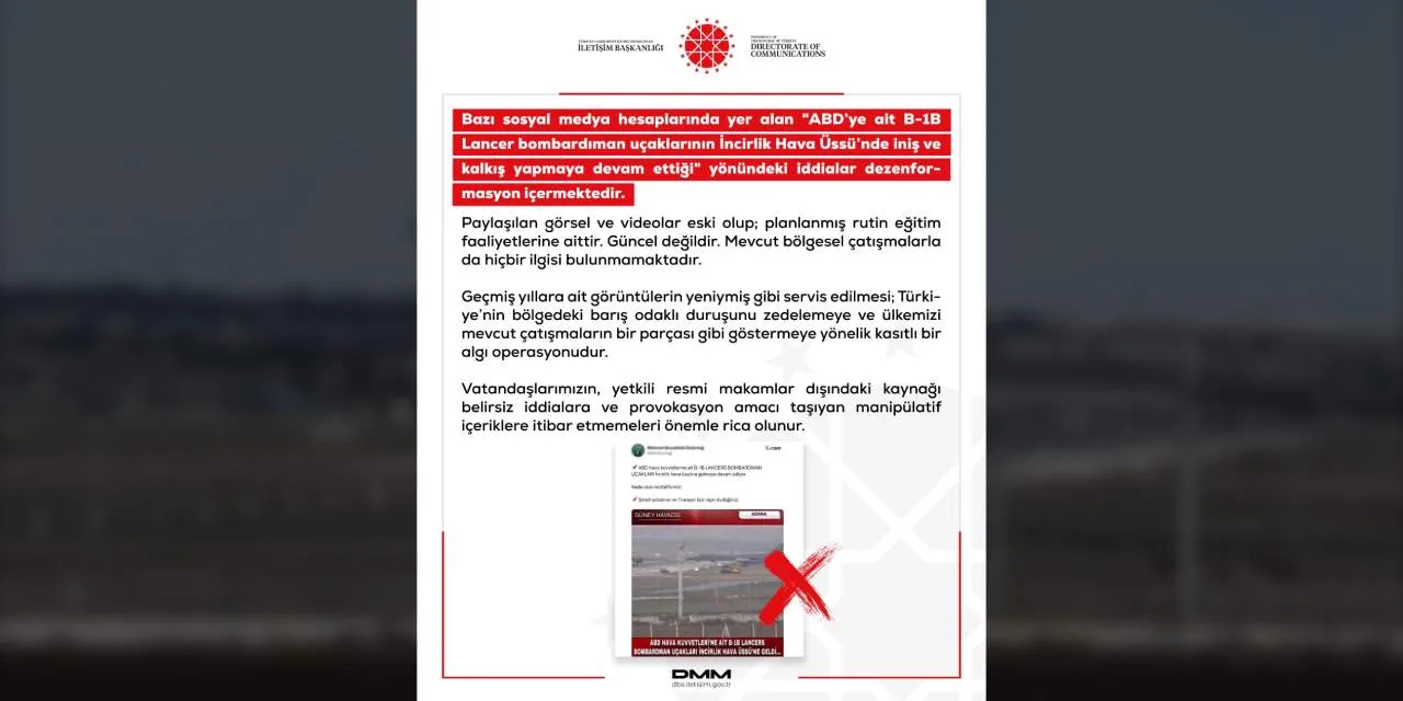 Letisim Baskanligi Incirlik Ussu Iddialarini Yalanladi 2