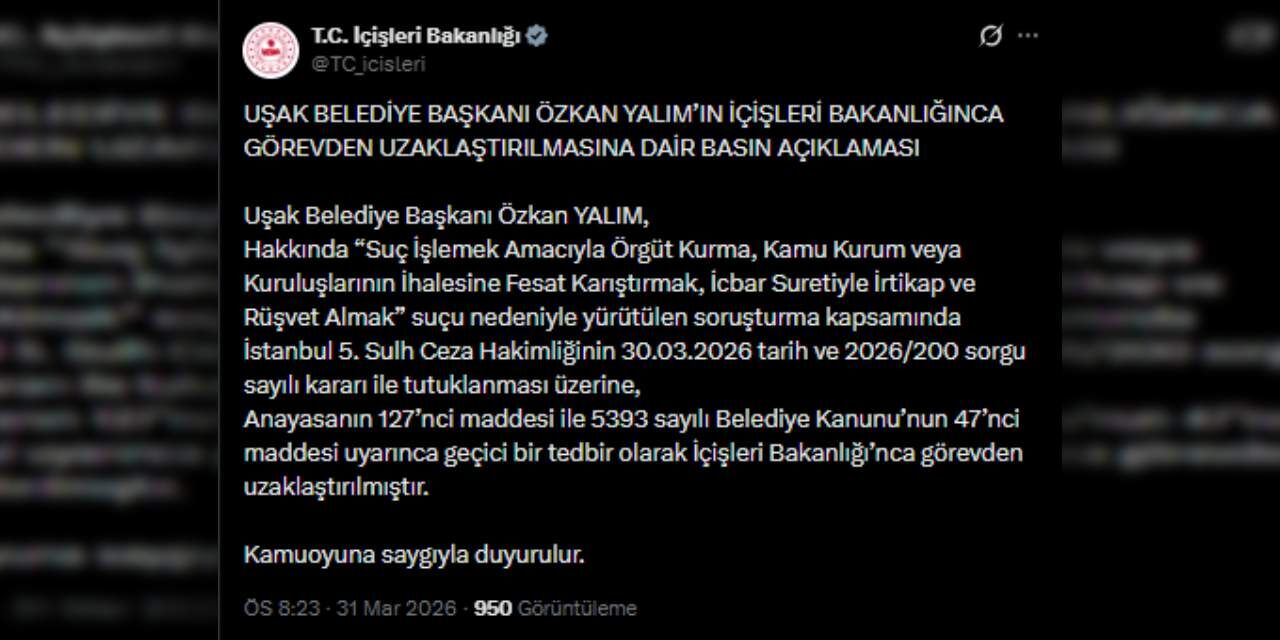 Son Dakika Ozkan Yalim Gorevden Uzaklastirildi 3