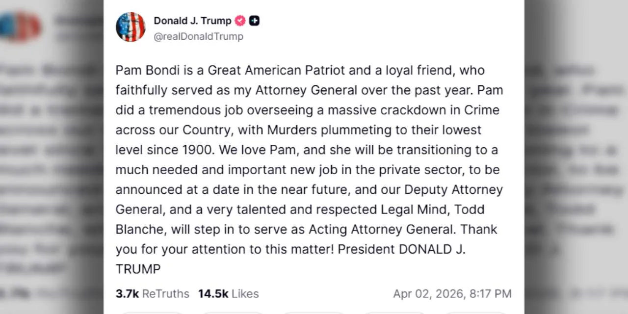 Donald Trump Adalet Bakanini Gorevden Aldi