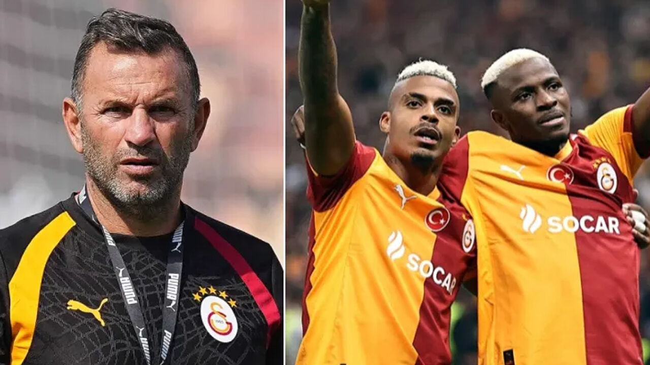 Galatasaray'da Okan Buruk'tan Osimhen ve Lemina'ya özel izin!