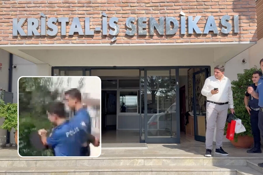 Sendika binasında silah sesleri!