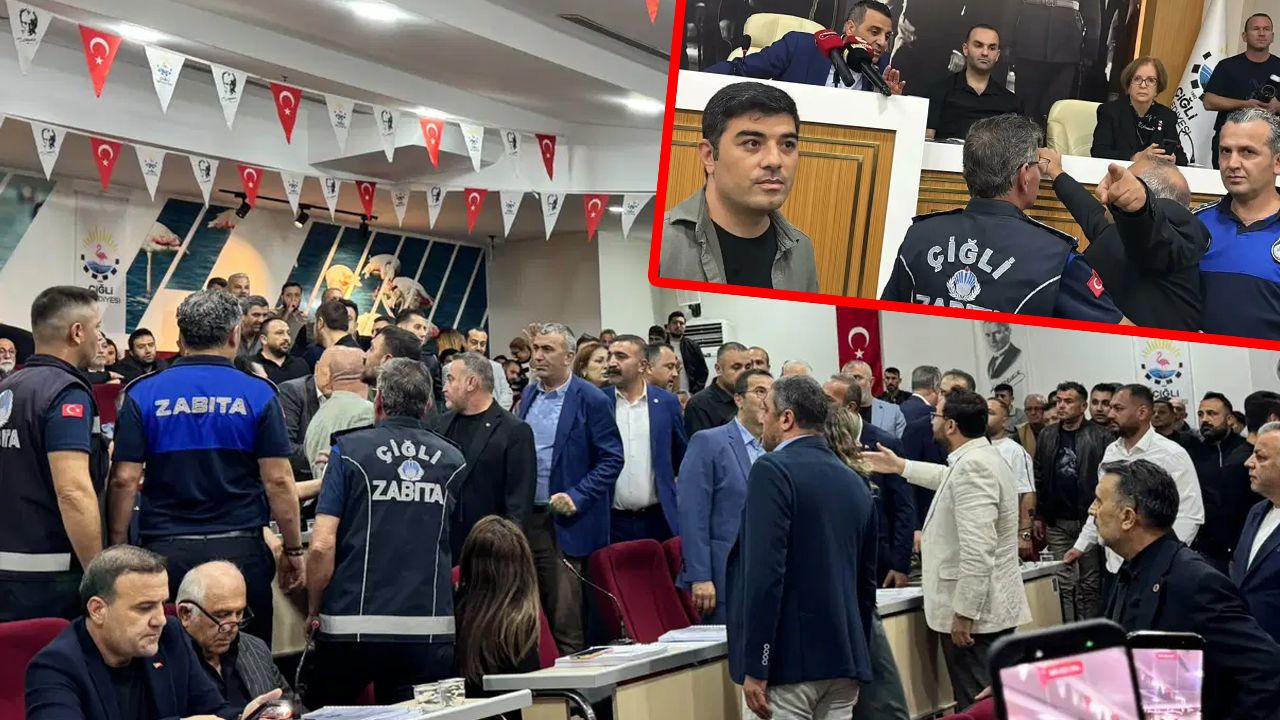 Yıldız’ın AKP'ye geçmesinden sonraki ilk meclis toplantısında gerginlik! Su şişesi fırlatıldı