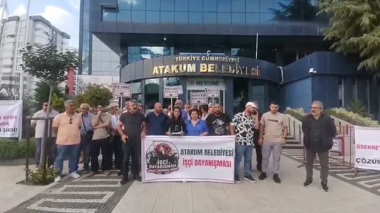 Atakum'da belediye işçileri: 5 aydır maaş alamıyoruz, açlık grevi artık gündemimizdedir