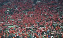 Milli maçta dikkat çeken 'Öcalan' protestosu