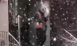 Kar yağarken kahve siparişine isyan etti