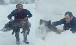 Sinop’ta elleriyle domuz yakalayan Şener Yılmaz'a ceza kesildi!