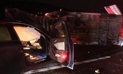 Anadolu Otoyolu'nda otomobil ile minibüs çarpıştı: Ölü ve yaralılar var