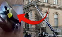 Dünyaca ünlü Louvre Müzesi soygununun dakika dakika görüntüsü! Yüzyılın hırsızlığı...