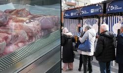 AKP sofrada 'Bereket' dedi: Vatandaşlar soğukta saatlerce 'ucuz' et kuyruğunda bekledi