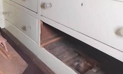 Yeraltına açılan çekmece: Şifonyerin içinden 180 yıllık gizli geçit çıktı