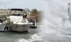 Bodrum’u fırtına vurdu
