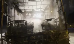 Yolcu otobüsü alev aldı ve küle döndü