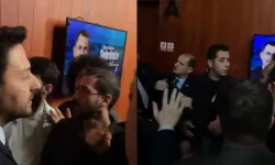 Murat Kurum'un korumasından fiziksel müdahale: Gazeteciler salonu terk etti