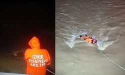 İzmir'de itfaiye seferber oldu: Dereye uçan araçtaki vatandaş kurtarıldı