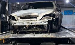 Yanan otomobilde insan kemikleri bulundu