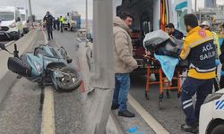 Plastik kask can aldı!