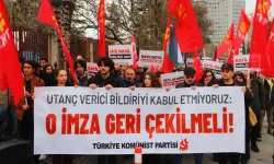 TKP'den Dışişleri Bakanlığı önünde İran protestosu