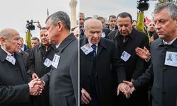 CHP lideri Özgür Özel ve Devlet Bahçeli şehit cenazesinde bir araya geldi