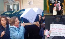 Fatma Nur Çelik ve 8 yaşındaki kızı Hifa İkra Şengüler'in defininde arbede yaşandı