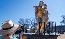 Washington’da Trump ve Epstein'in heykelini diktiler