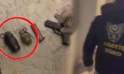 İstanbul’da operasyon düzenlenen evden el bombası çıktı