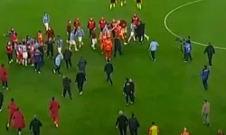 Trabzonspor - Galatasaray maçı bitti ve bir anda ortalık karıştı