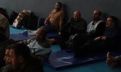 Erkan Baş, direnişteki madencilerle Galatasaray - Fenerbahçe maçını izledi