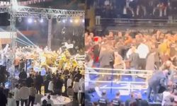 Türk ve Rus boksörlerin maçında salon savaş alanına döndü