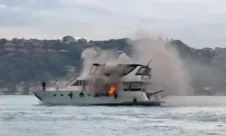 İstanbul'da teknede yangın