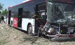 Ankara'da EGO otobüsü kaza yaptı: Yaralılar var