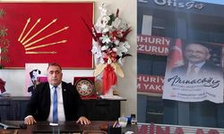CHP Erzurum İl Başkanlığı'na görev değişikliğinin ardından Kemal Kılıçdaroğlu'nun fotoğrafı koyuldu