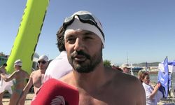 "İstanbul'u Yüzüyorum" heyecanı: Bini aşkın sporcu Şaşkınbakkal'da mavi sulara kulaç attı