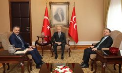 Akın Gürlek ve Mustafa Çiftçi, Devlet Bahçeli'yi ziyaret etti