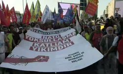 NATO Zirvesi Taksim'den Dolmabahçe'ye yürüyüşle protesto edildi