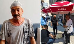 Şans eseri yaşıyoruz... Kıraathanenin önünde otururken başına beton parçası düştü!