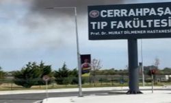 Cerrahpaşa Hastanesi bahçesinde yangın
