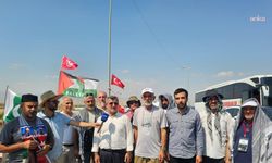 HÜDA PAR heyetinden İbrahim Halil Sınır Kapısı’nda bekletilen Filistin Konvoyu’na ziyaret