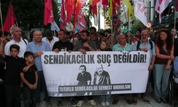 Sendikacı Gökay Çakır ve Başaran Aksu'nun tutuklanması Kadıköy'de protesto edildi