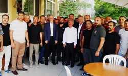 TÜRK-İŞ yönetiminden alacaklarını bekleyen maden işçilerine ziyaret