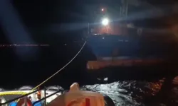 Çanakkale Boğazı'nda makine arızası yapan kuru yük gemisi demirletildi!