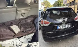 Taşla camını kırdıkları aracın sürücüsünü darbettiler