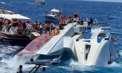 Girne’de batan geminin dehşet anları kamerada: 'Gemi geri dönsün, su alıyor'