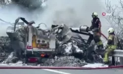 Tır alev aldı, yangın tarım arazisine sıçradı!
