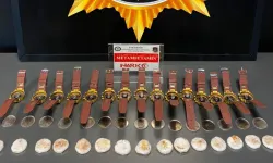 Akılalmaz yöntem! Uyuşturucuyu kol saatlerinin içine sakladılar