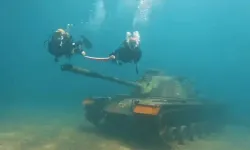 Saros’ta su altındaki tank, dalış turizmini hareketlendirdi