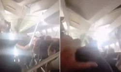 Yolcu uçağında panik: Tavan çöktü!