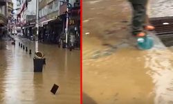 Rize ve Trabzon’da sağanak sele dönüştü: Araçlar sular altında kaldı, evler tahliye edildi