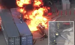 Los Angeles’ta korkunç kaza: Haber helikopteri düştü, 3 kişi hayatını kaybetti!